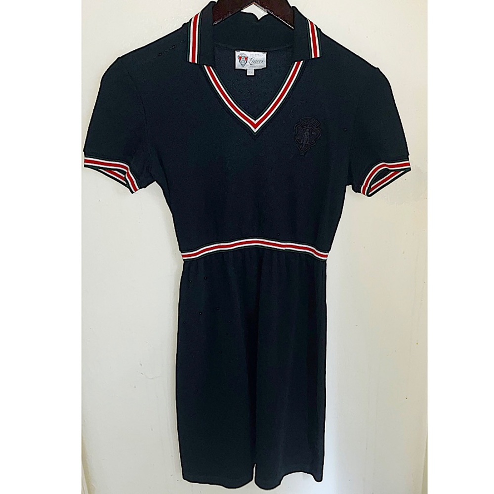 Authentic Vintage Gucci Web Accent Crest Patch Dress